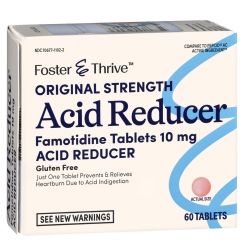 Foster & Thrive Original Strength Acid Reducer Famotidine Tablets, 10 mg - 60 ct