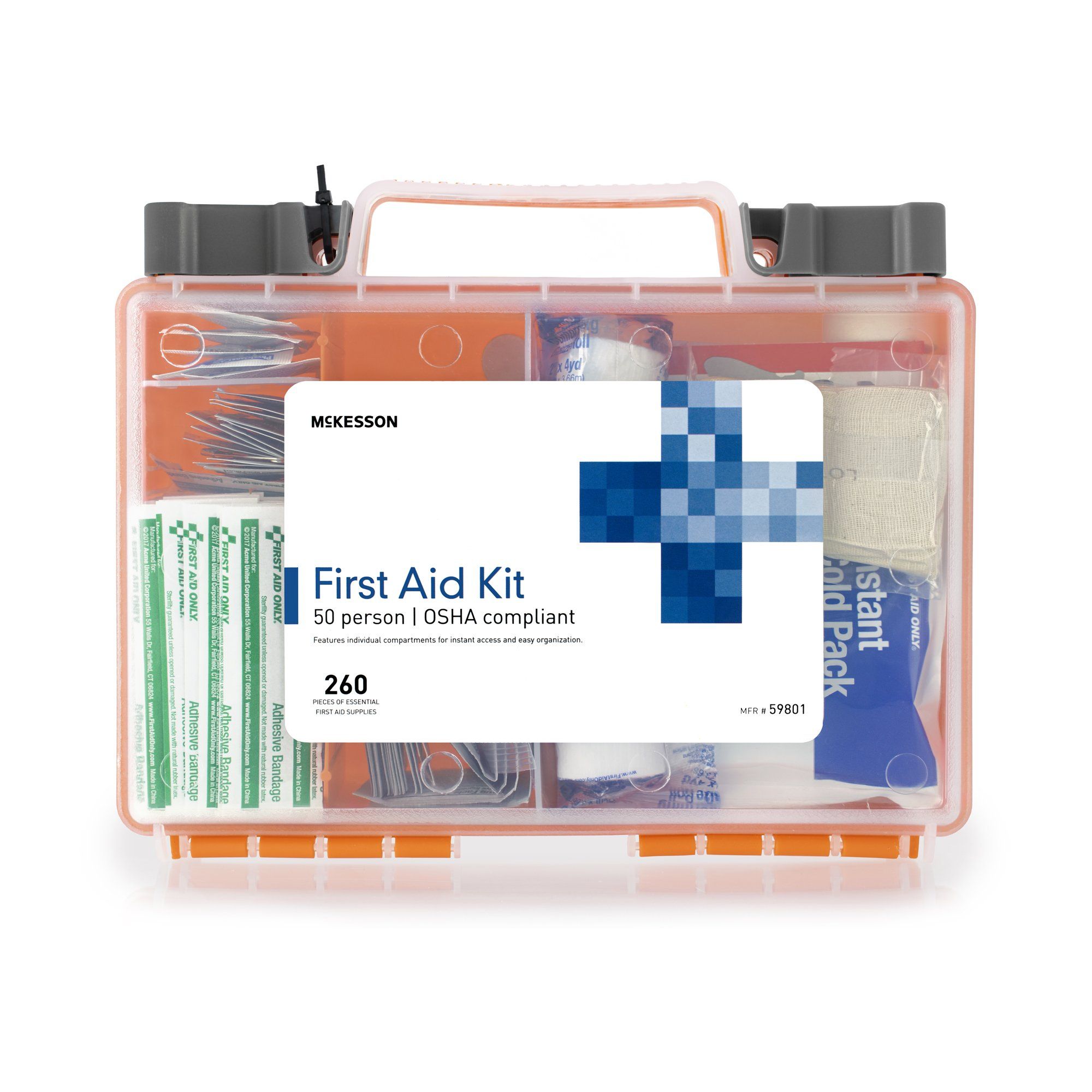 McKesson First Aid Kit 50 Person - 260 pieces