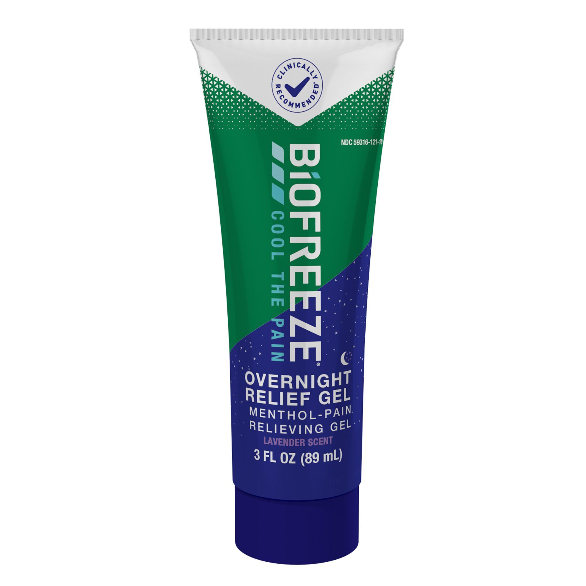 Biofreeze Menthol Overnight Pain Relieving Gel, Lavender Scent - 3 fl oz