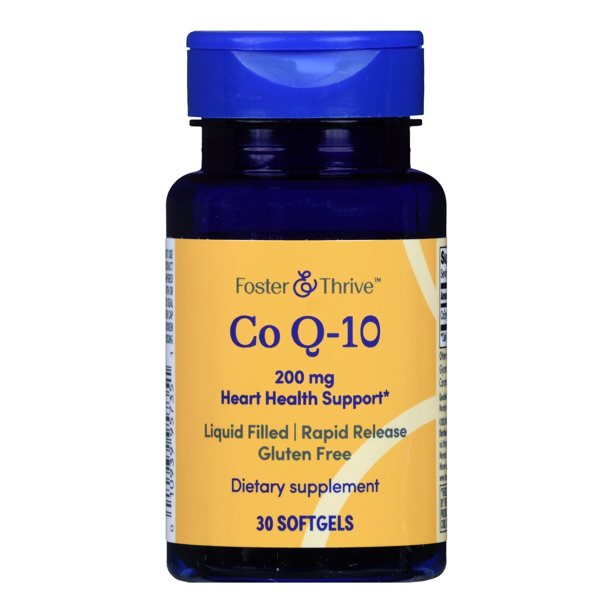 Foster & Thrive Co Q-10 Rapid Release Softgels, 200 mg  - 30 ct