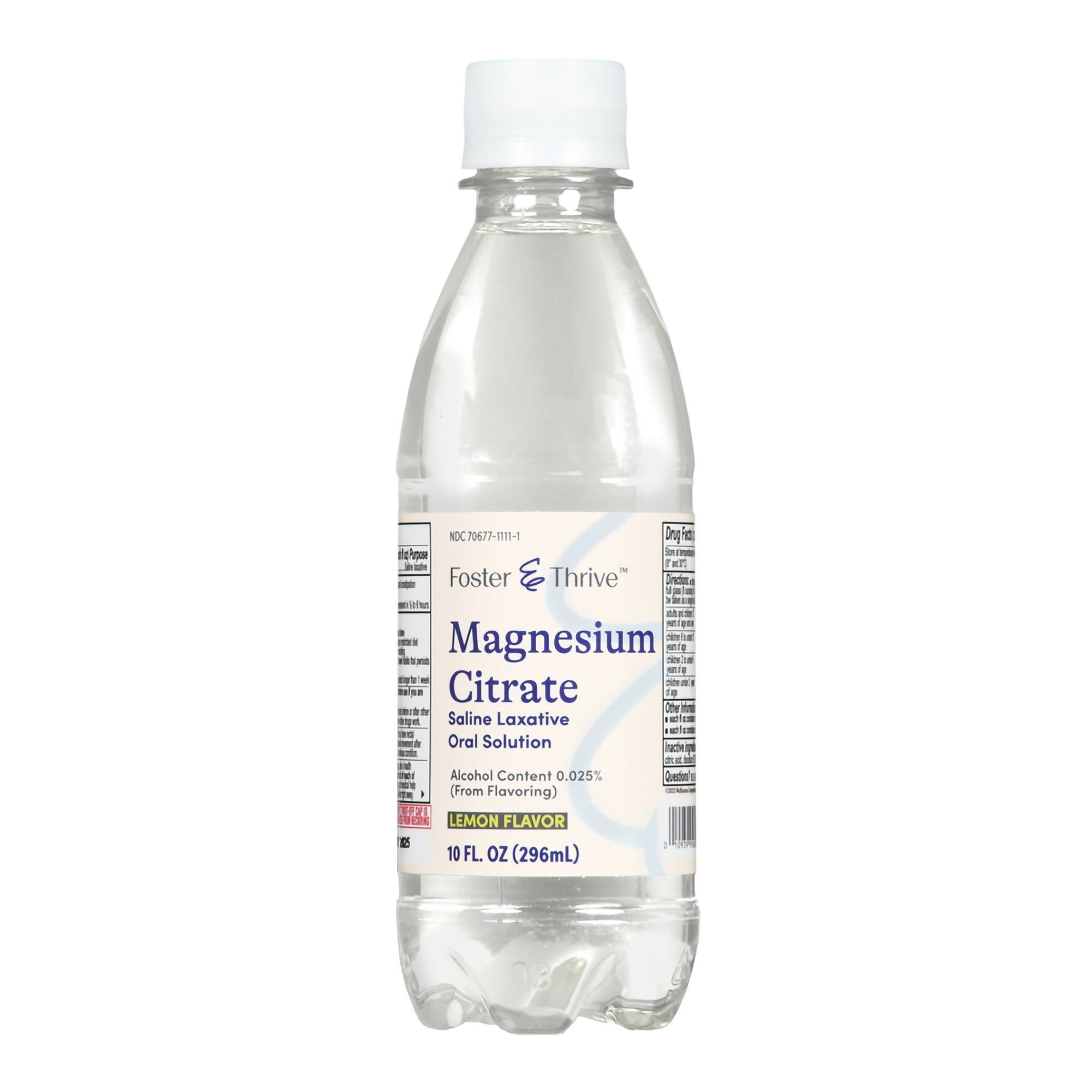 Foster & Thrive Magnesium Citrate Saline Laxative Oral Solution, Lemon - 10 fl oz