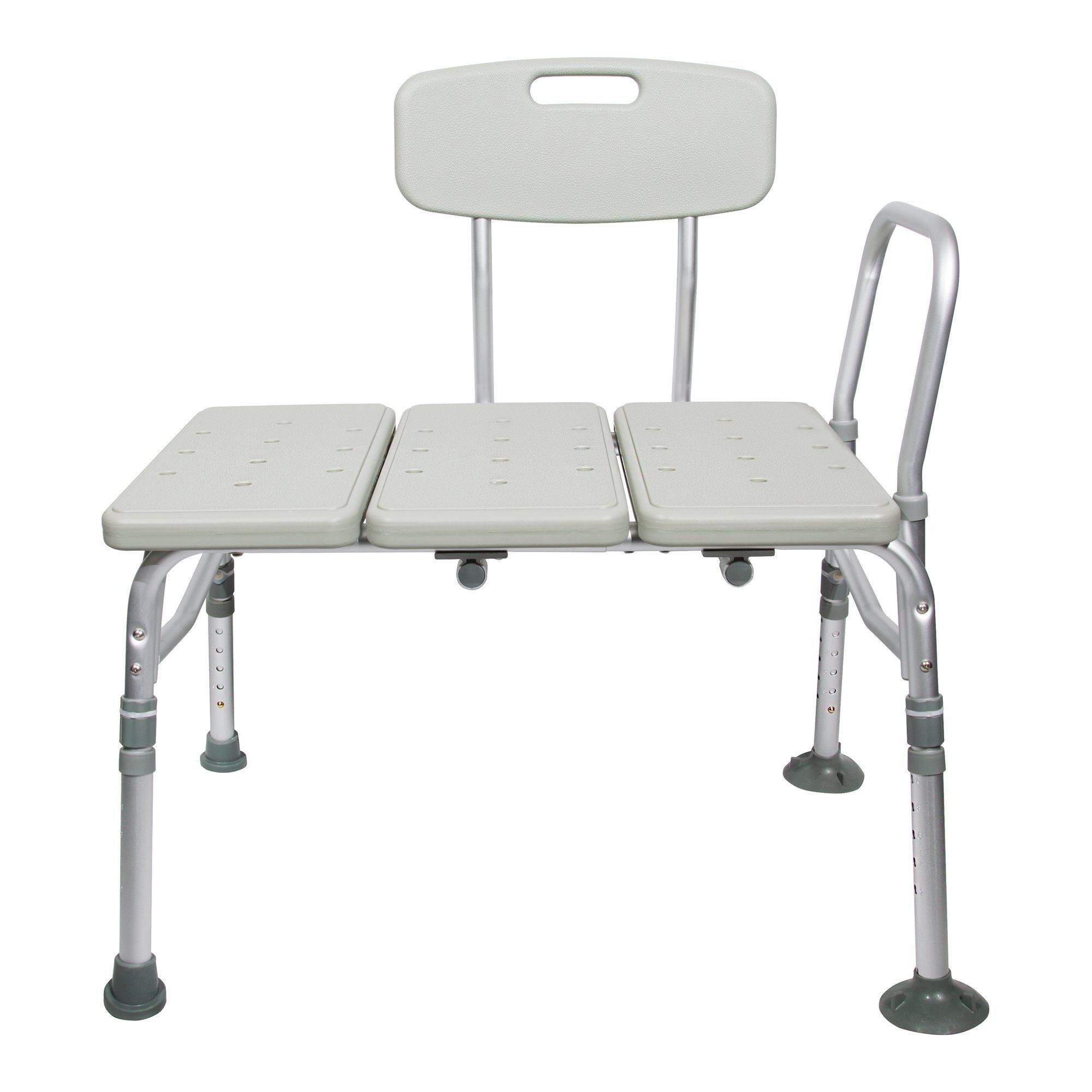 McKesson Knocked Down Bath Transfer Bench, Adjustable Height - 400 lbs Capacity