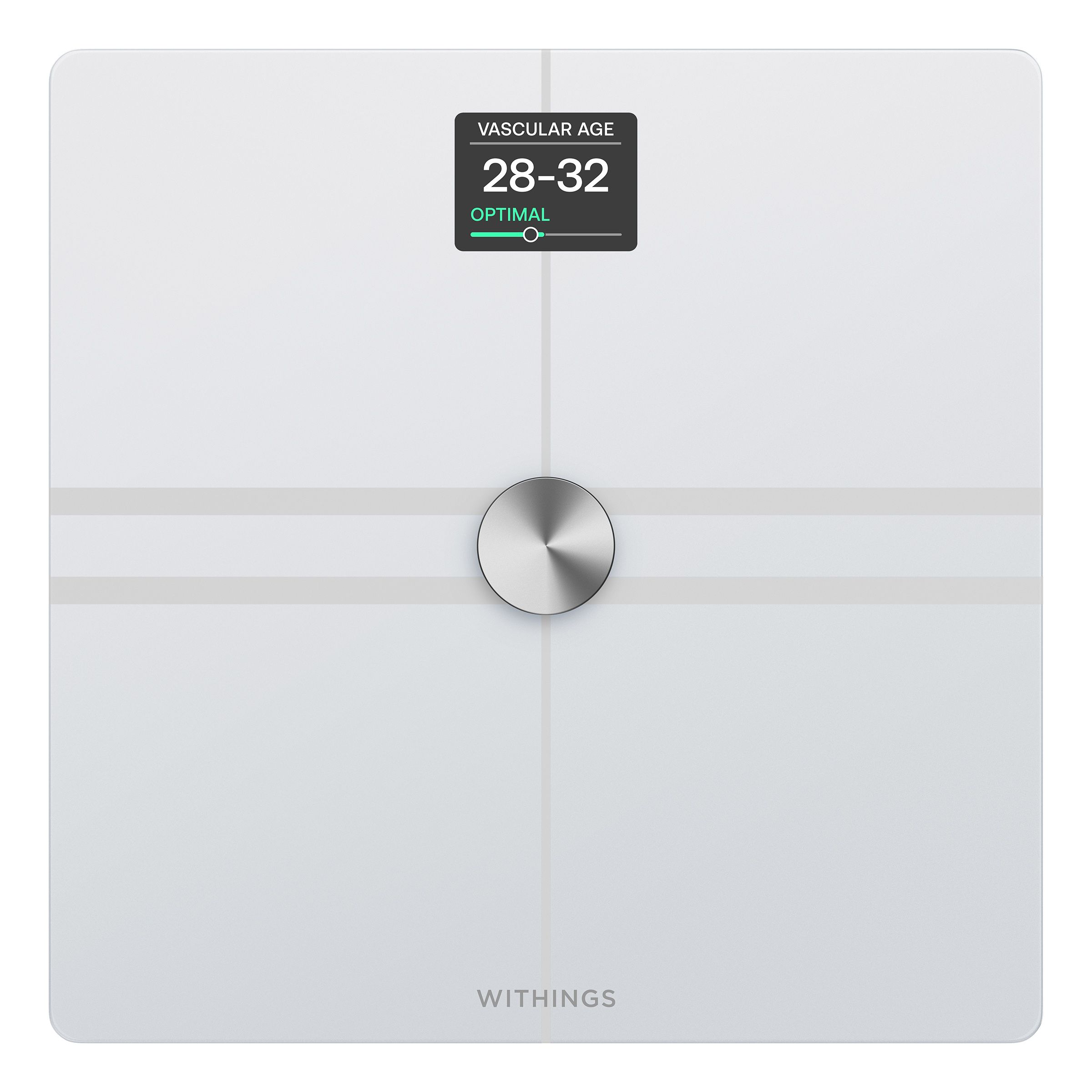 Withings Complete Body Composition Analysis Wi-Fi Smart Scale with LCD Color Screen - White