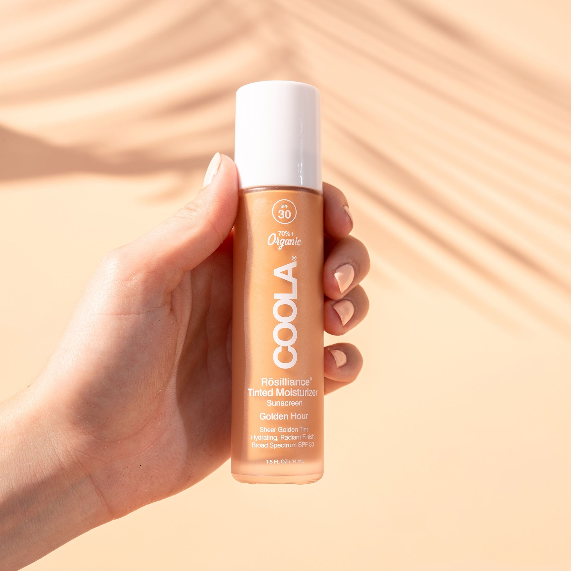 COOLA Rōsilliance® Tinted Facial Moisturizer Organic Sunscreen Cream, Golden Hour, SPF 30 - 1.5 fl oz