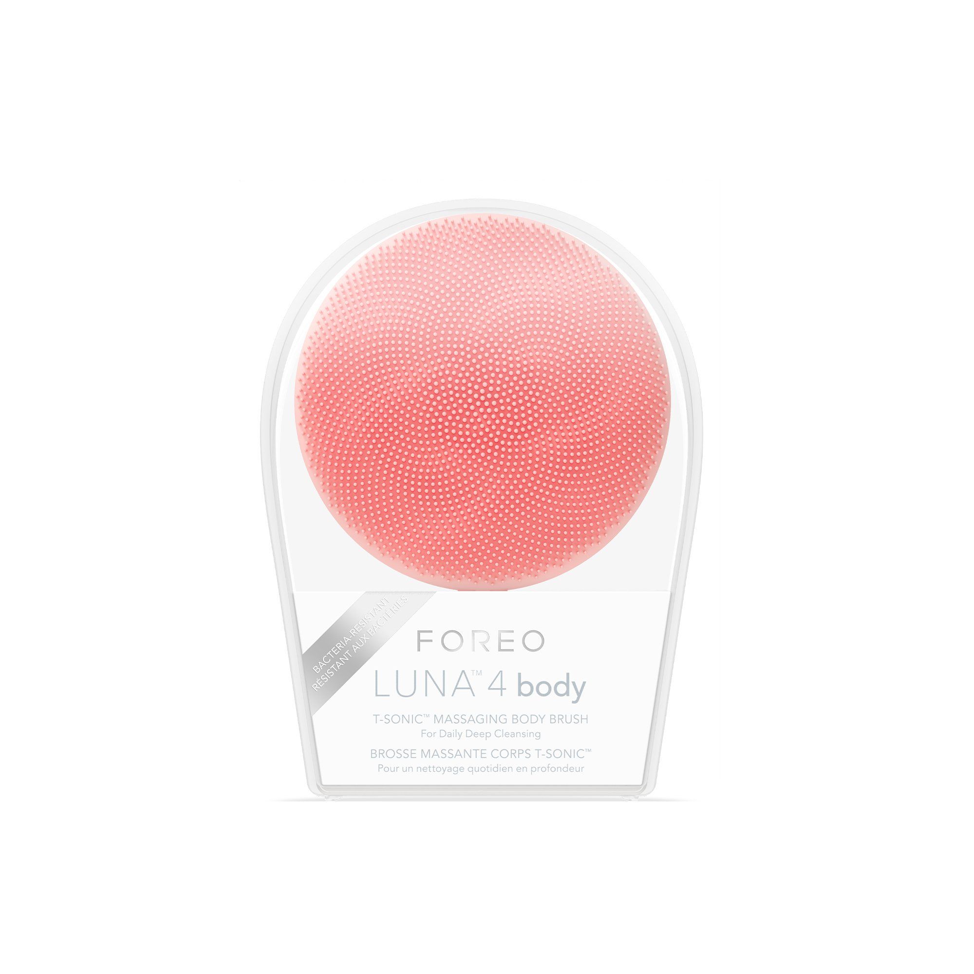 FOREO LUNA™ 4 Body Cleanse, Massage & Exfoliate Skin Body Brush - Peach Perfect