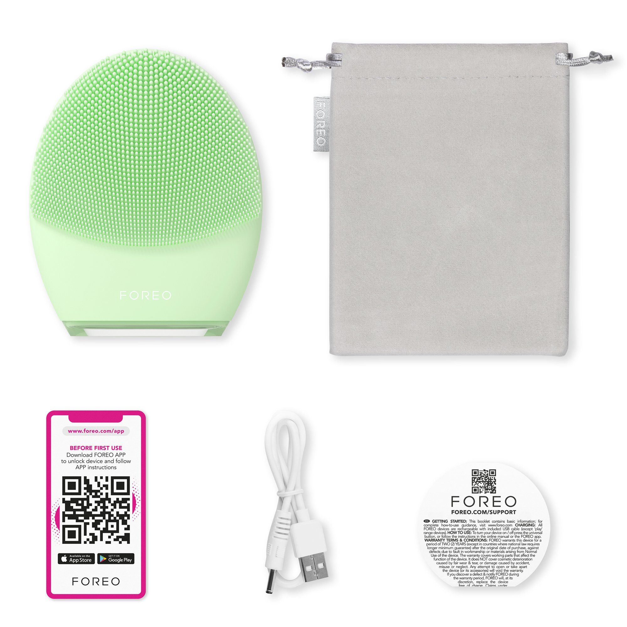 FOREO LUNA™ 4 2-in-1 Smart Facial Cleansing & Firming Device - Combination Skin