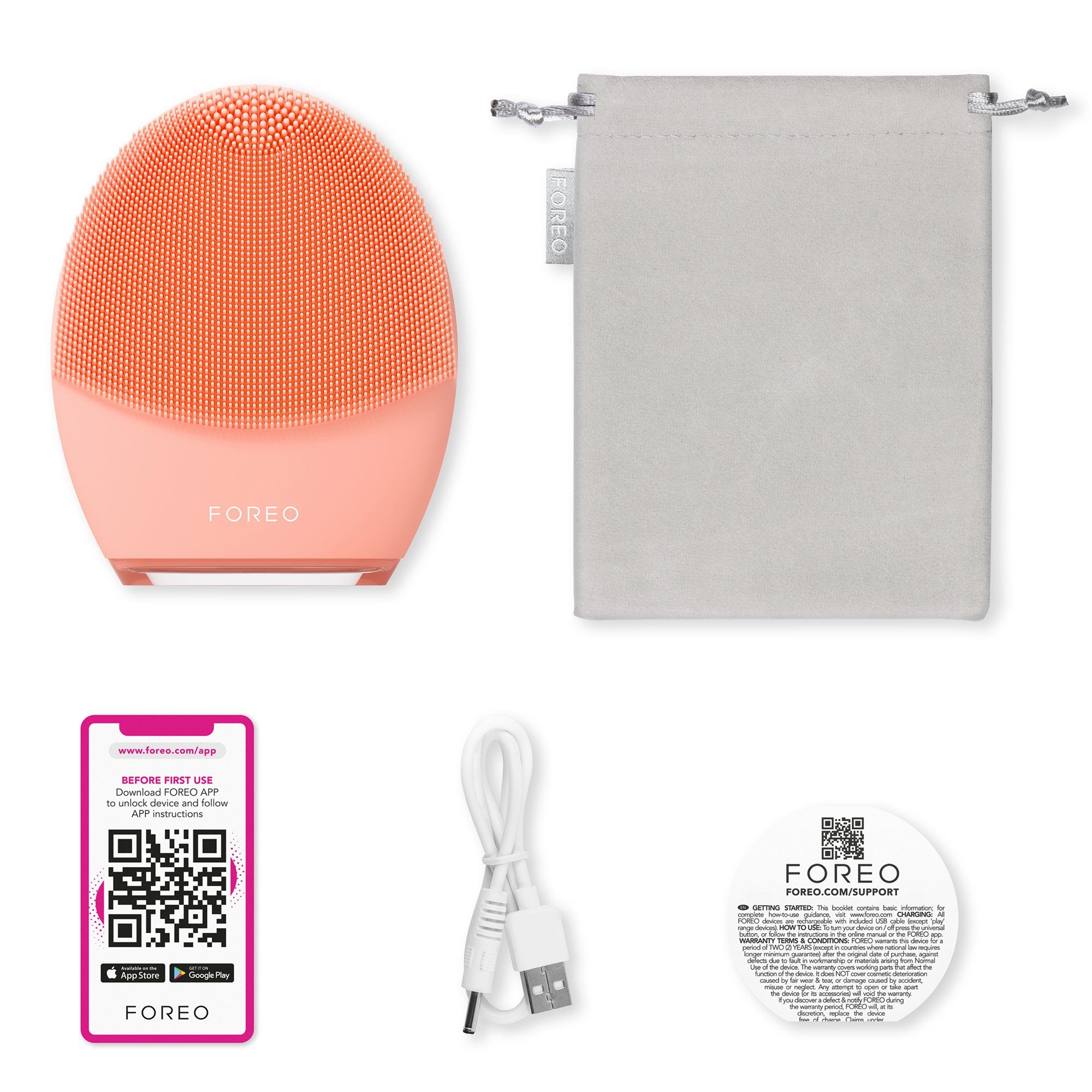 FOREO LUNA™ 4 2-in-1 Smart Facial Cleansing & Firming Device - Balanced Skin