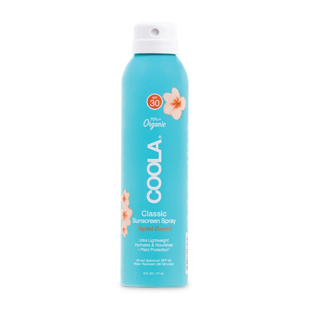 COOLA Classic Body Organic Sunscreen Spray, Tropical Coconut,  SPF 30 - 6 fl oz