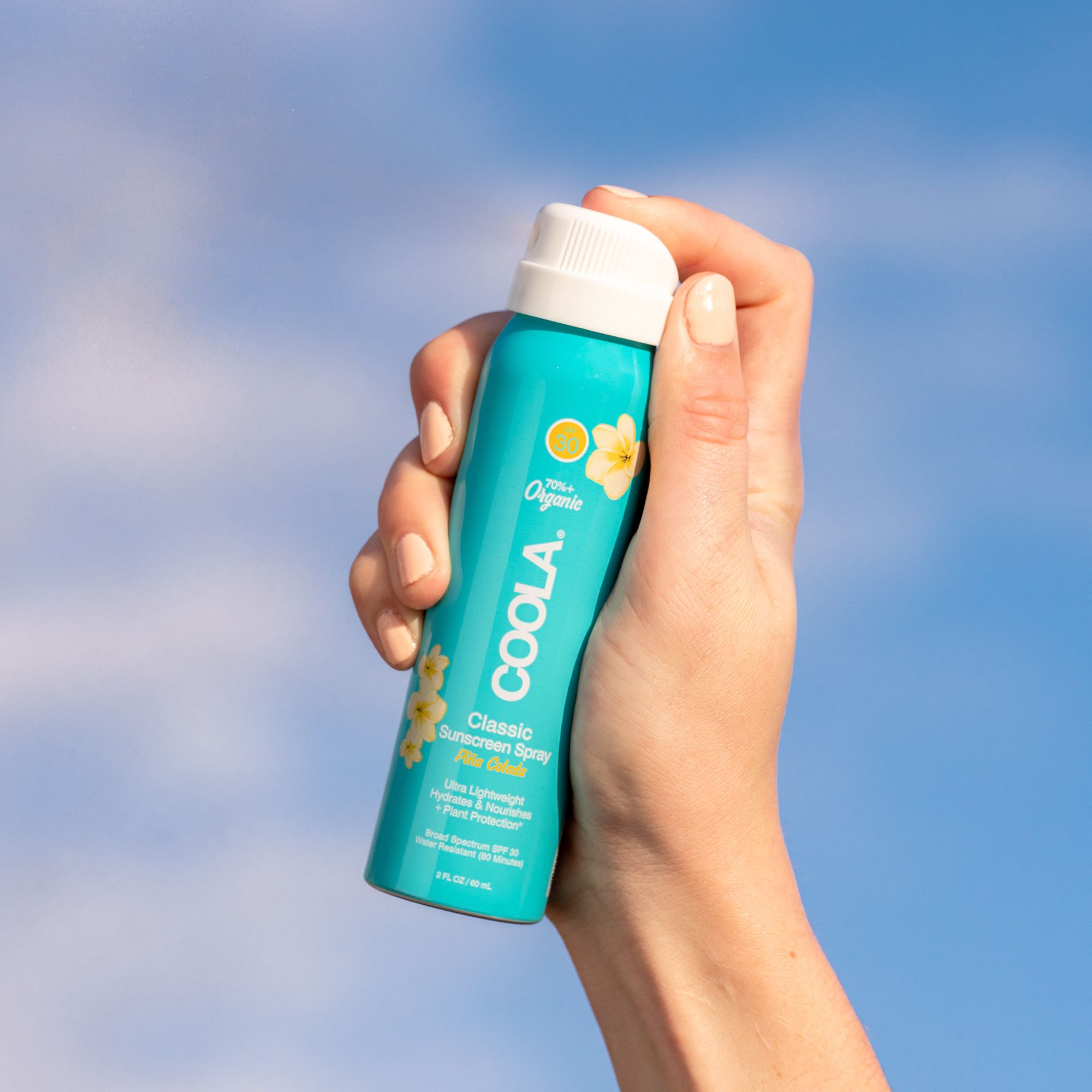 COOLA Classic Body Organic Sunscreen Spray, Piña Colada, SPF 30 - 2 fl oz