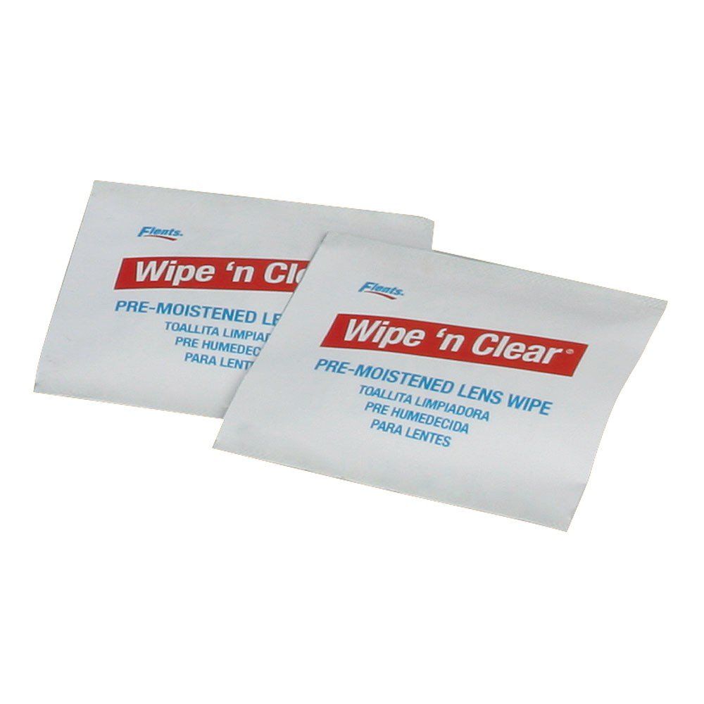 Flents Wipe 'N Clear Lens Cleaning Wipes, Anti-Streak & Fast Drying, 5"x 6" - 100 ct