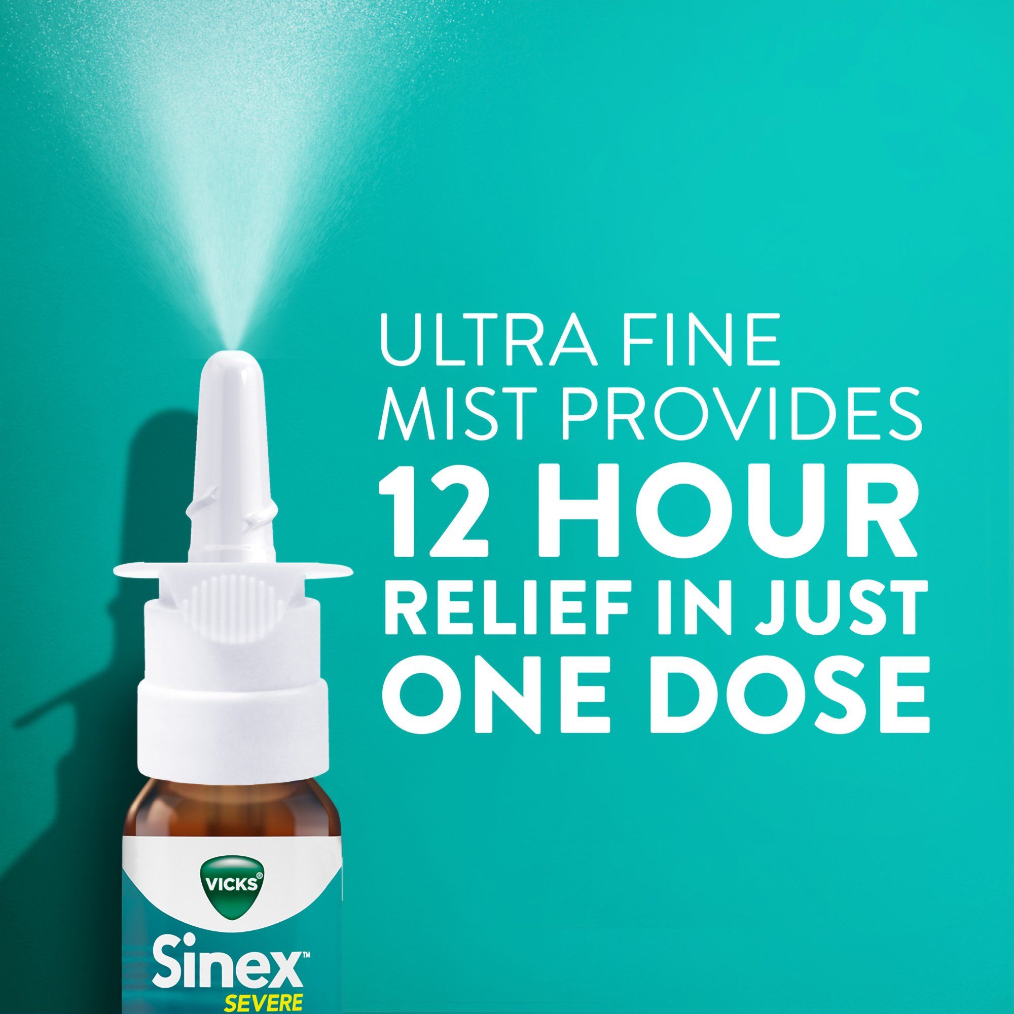 Vicks Sinex Severe Ultra Fine Nasal Mist, Nasal Decongestant, 0.05 fl oz - 265 Sprays