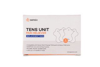 Sensiv TENS Small Replacement Pads (for Multi-Channel & Full-Body) - 4 Pairs