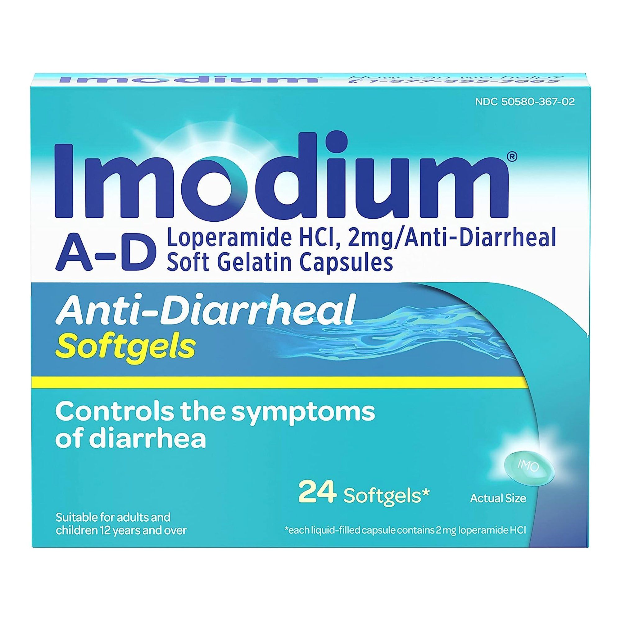 Imodium A-D Anti-Diarrheal Softgels  - 24 ct