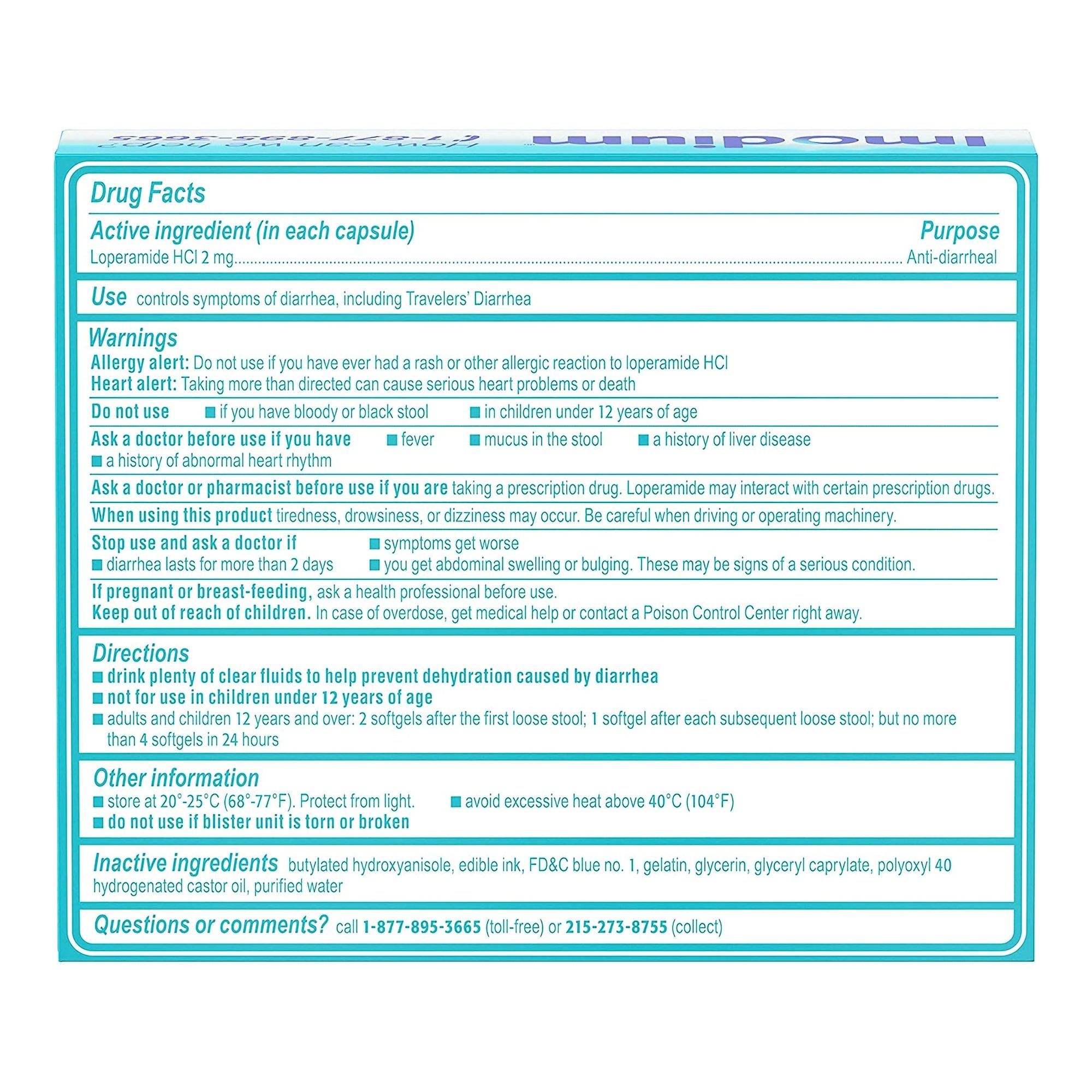 Imodium A-D Anti-Diarrheal Softgels  - 24 ct