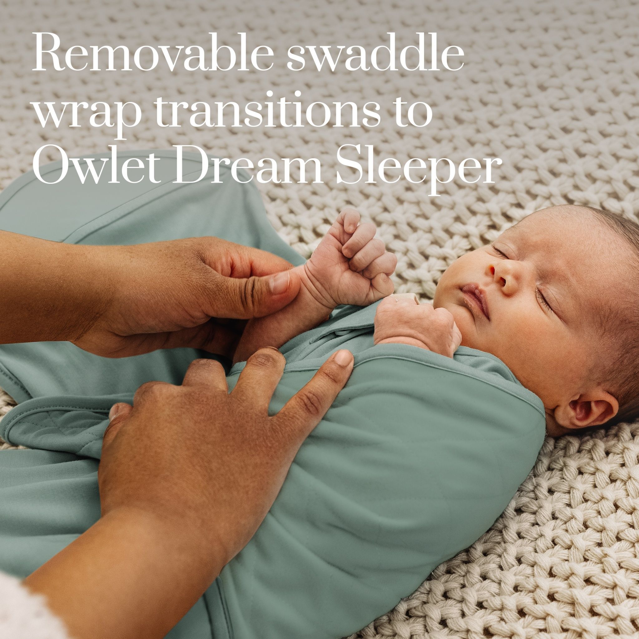 Owlet® Dream Sleeper Swaddle Wrap - Sleepy Sage