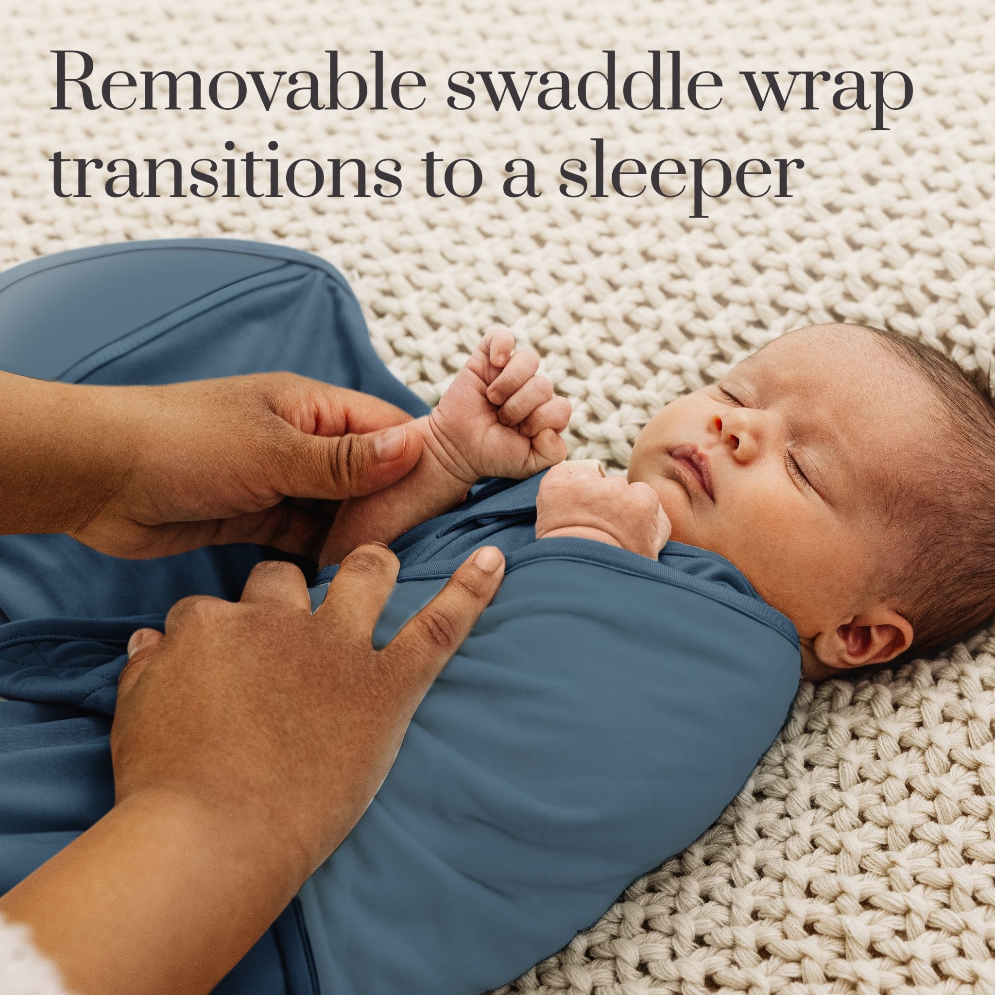 Owlet® Dream Sleeper Swaddle Wrap - Bedtime Blue