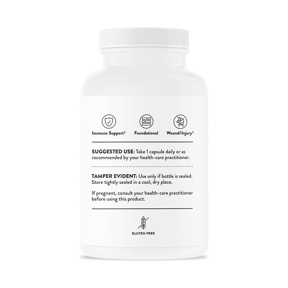 Thorne Ascorbic Acid (Vitamin C) - 60 ct