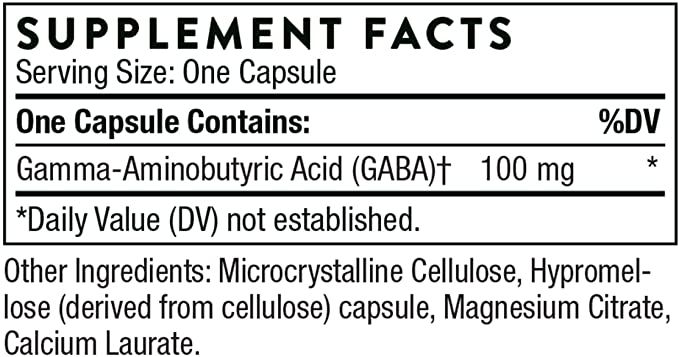 Thorne PharmaGABA-100 - 60 ct