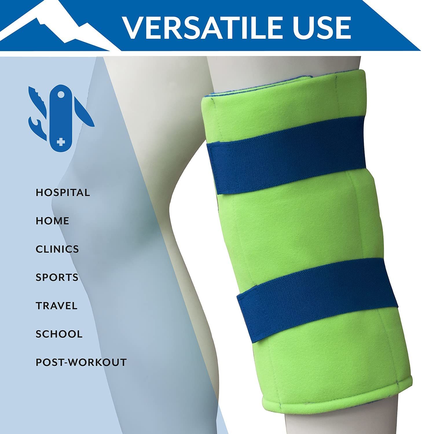 Polar Ice Standard Knee Wrap, Cold Therapy Ice Pack - Universal