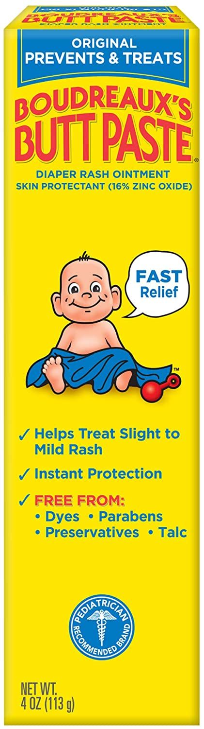 Boudreaux Butt Paste Diaper Rash Ointment Tube - 4 oz