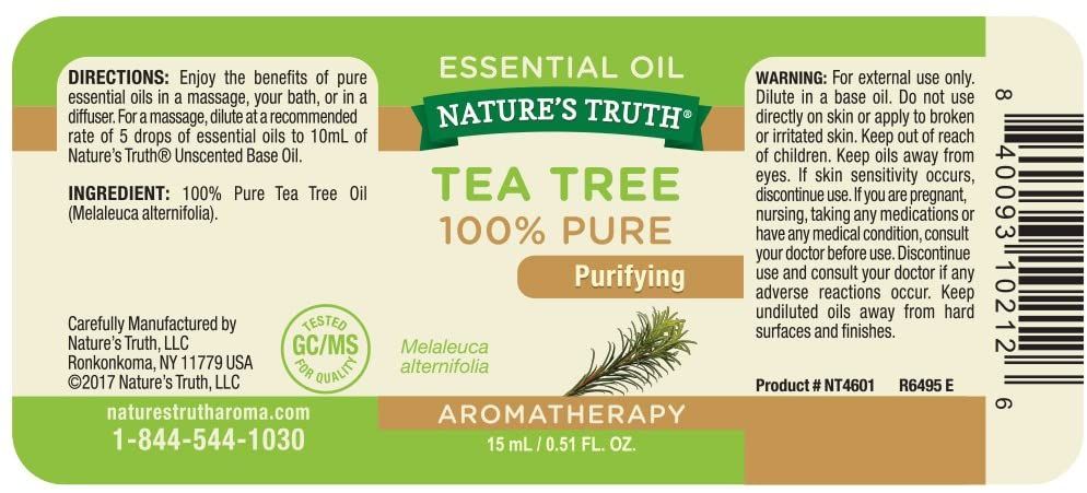 Nature's Truth Aromatherapy Essential Oil, Tea Tree - 0.51 fl oz