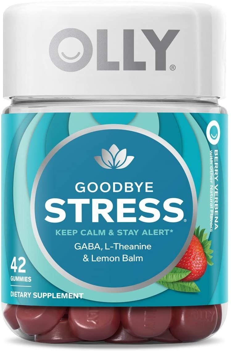 OLLY Goodbye Stress Supplement Gummies, Berry Verbena - 42 ct