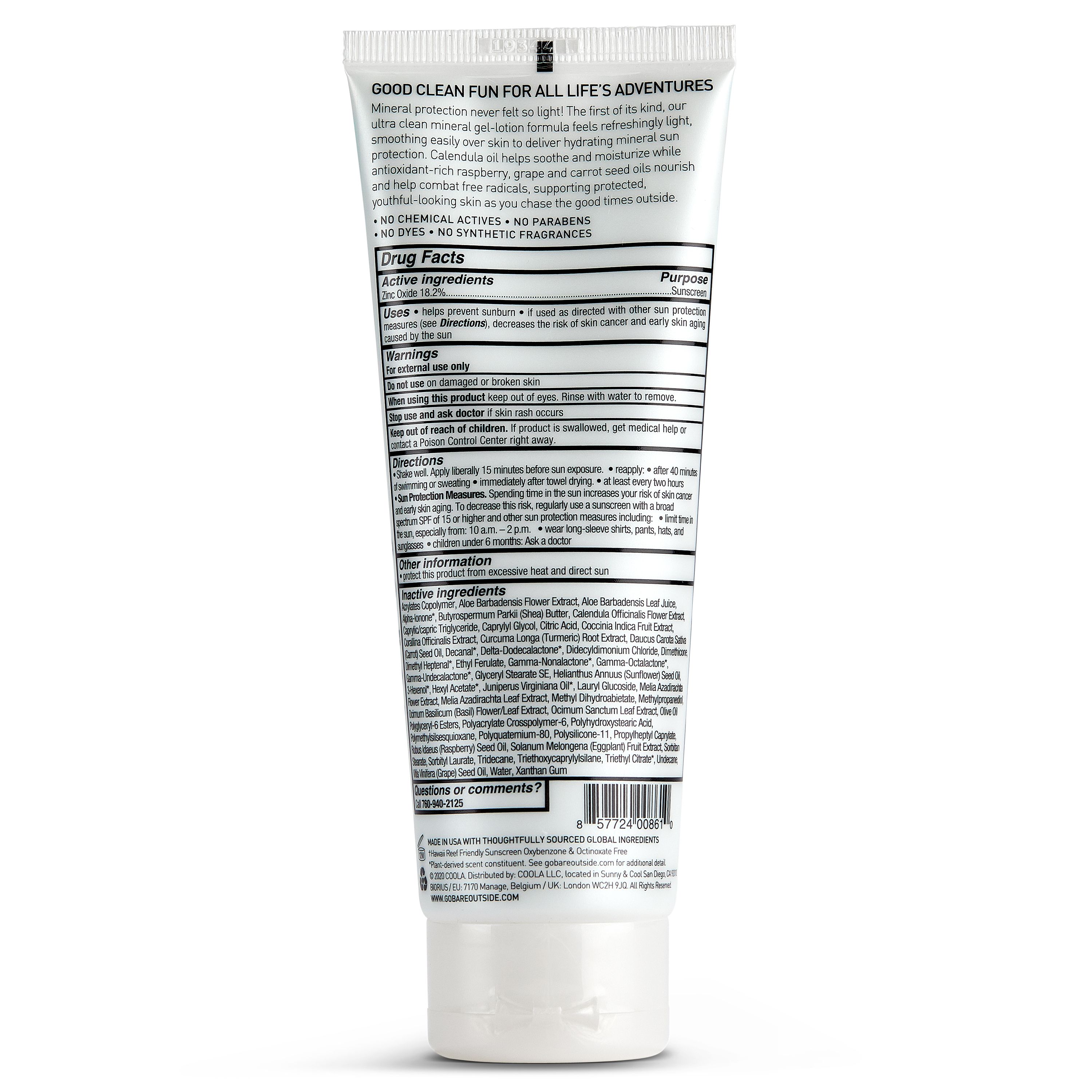 Bare Republic Mineral Sunscreen Gel Body Lotion, SPF 30 - 4 fl oz