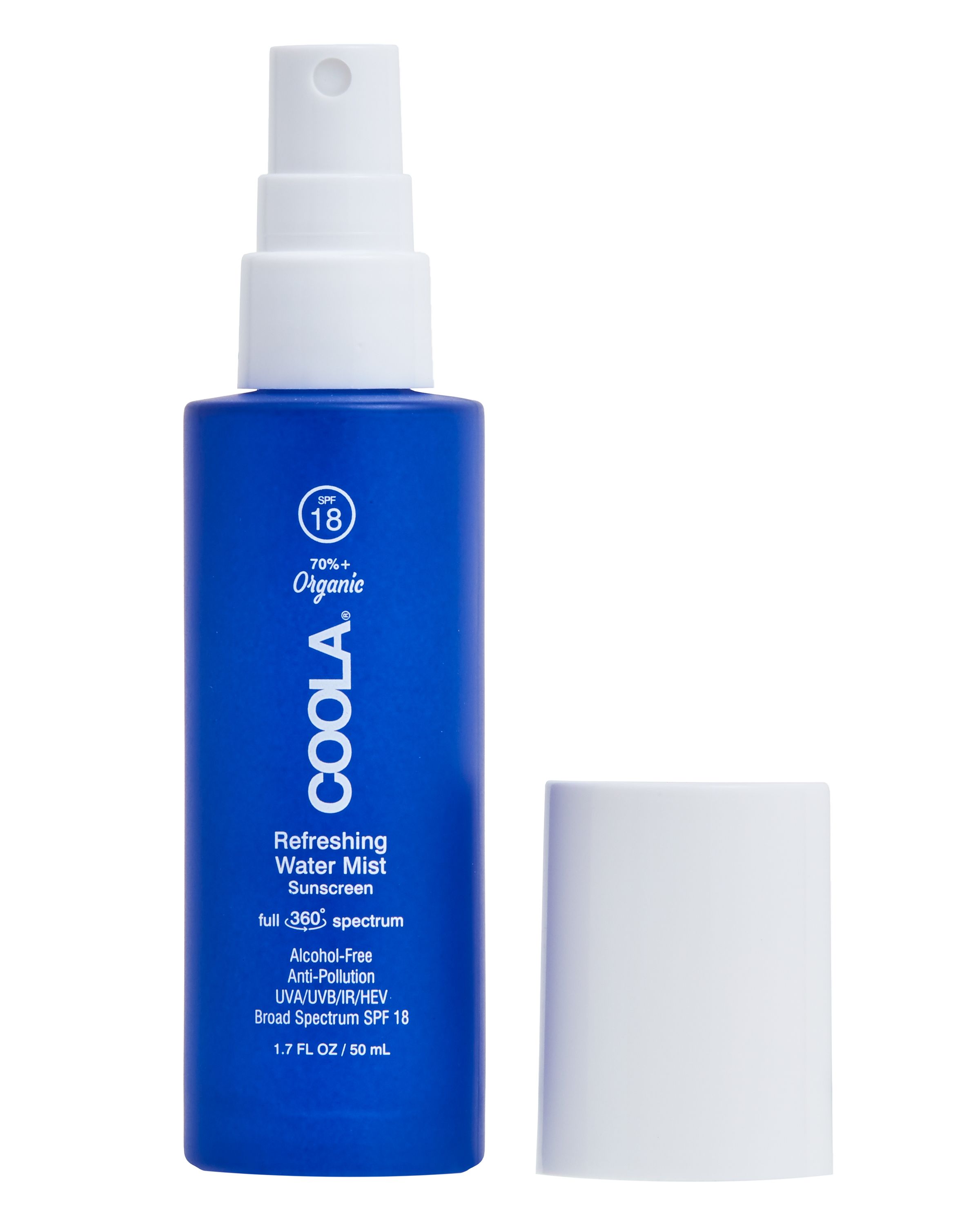 COOLA Full Spectrum 360° Refreshing Water Mist Organic Face Sunscreen, SPF 18 - 1.7 fl oz