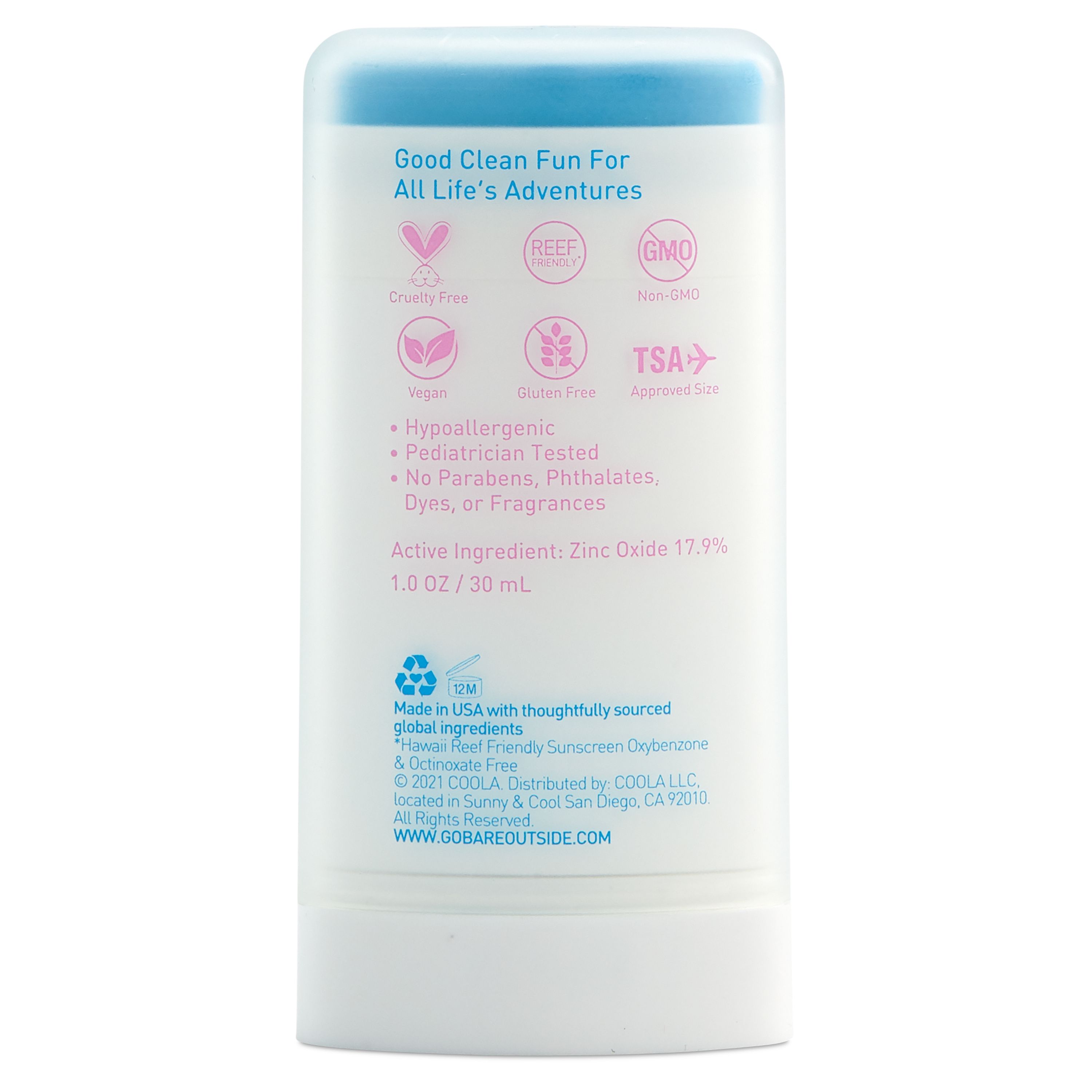 Bare Republic Mineral Baby Sunscreen Face & Body Soft Stick, Unscented, SPF 50 - .9 oz