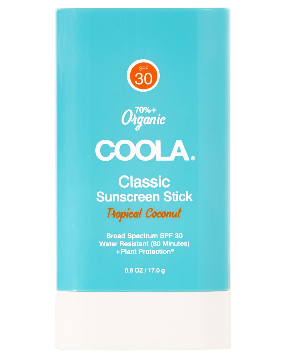 COOLA Classic Organic Sunscreen Stick, Tropical Coconut, SPF 30 - .75 fl oz