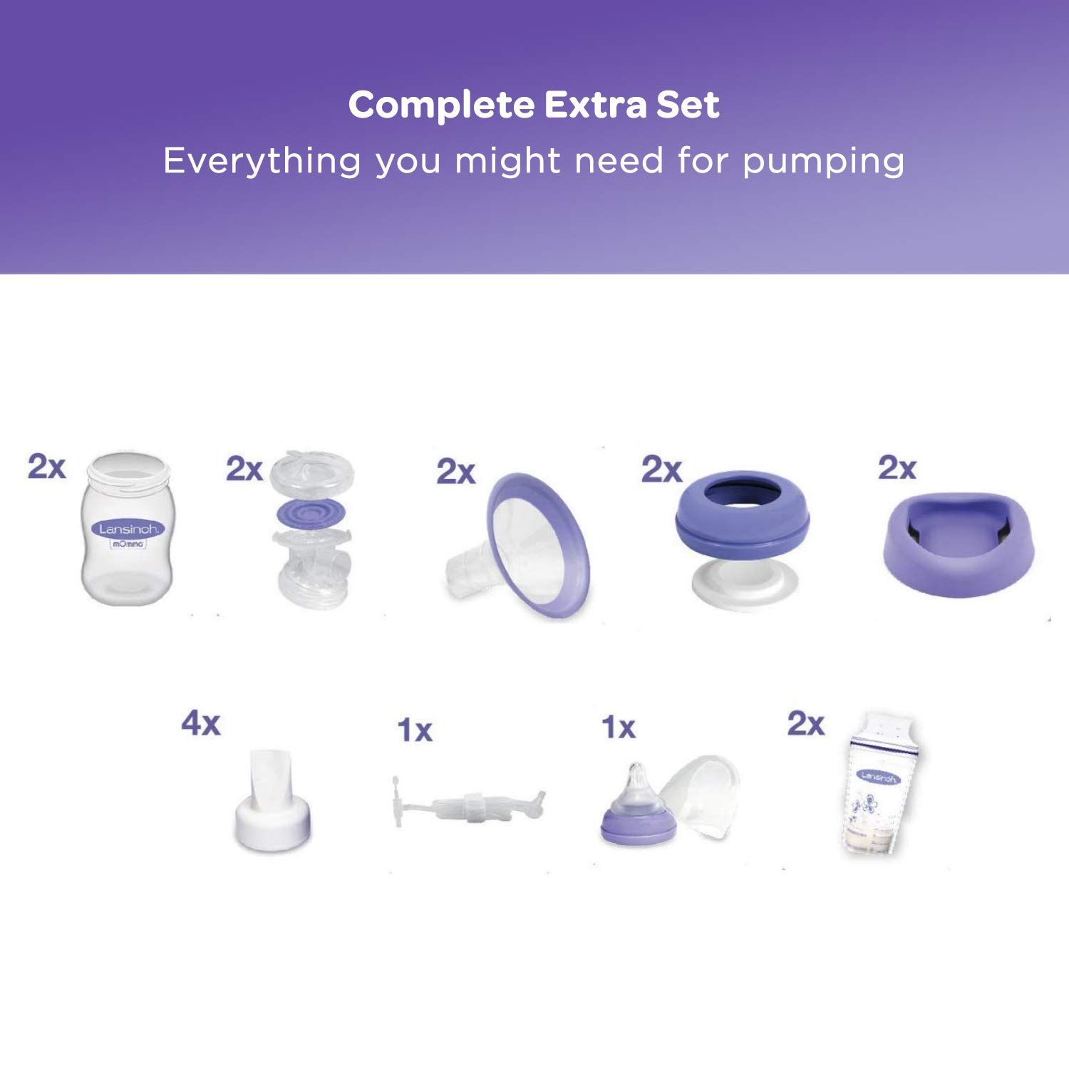 Lansinoh Extra Pumping Set