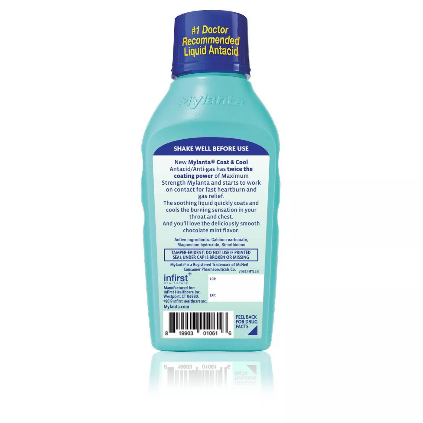 Mylanta Coat & Cool Chocolate Mint - 12 fl oz