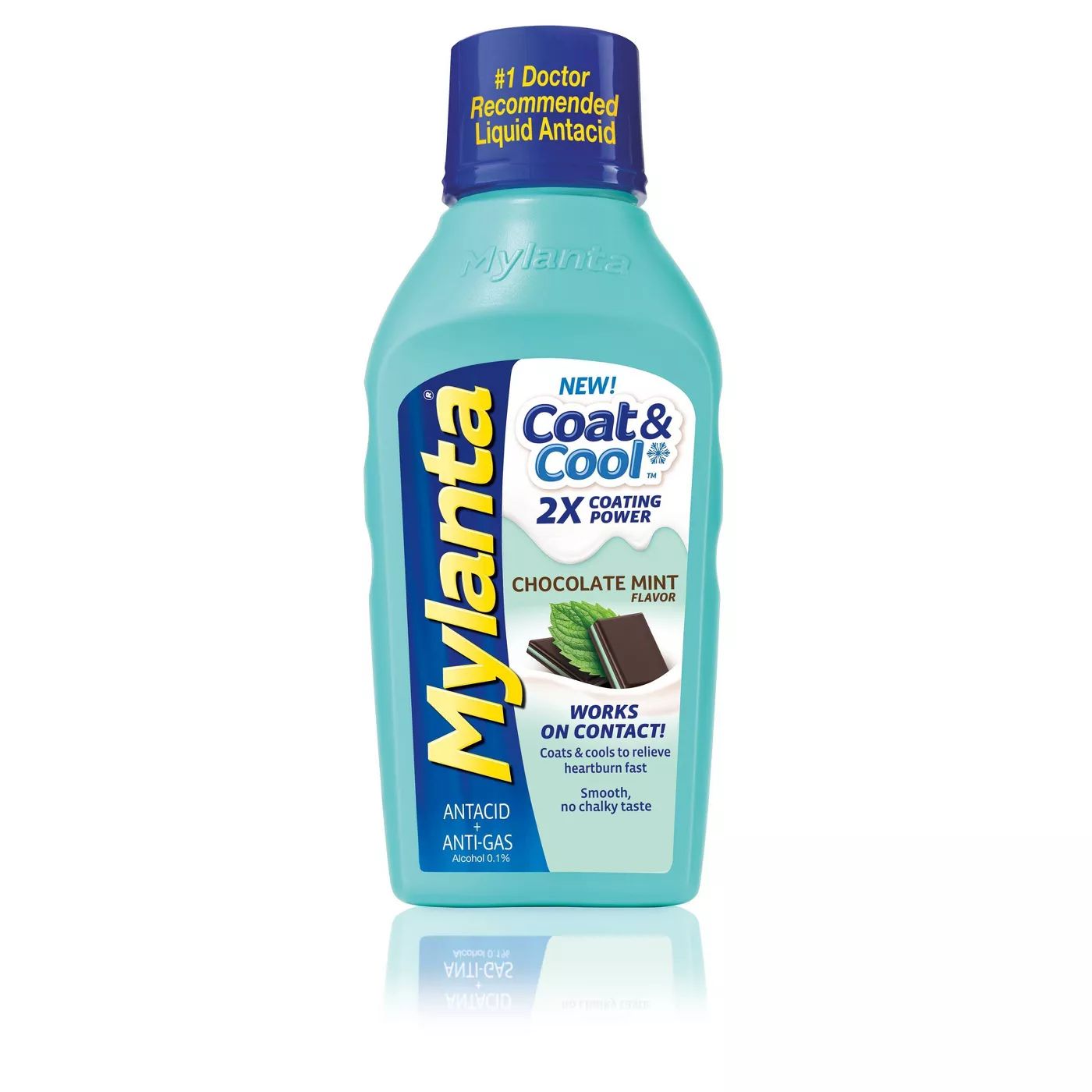 Mylanta Coat & Cool Chocolate Mint - 12 fl oz