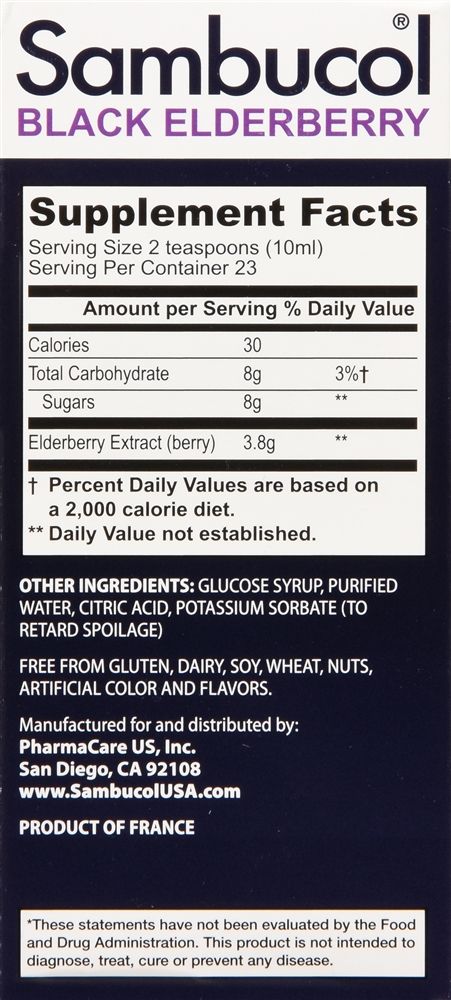 Sambucol Black Elderberry Syrup - 7.8 fl oz