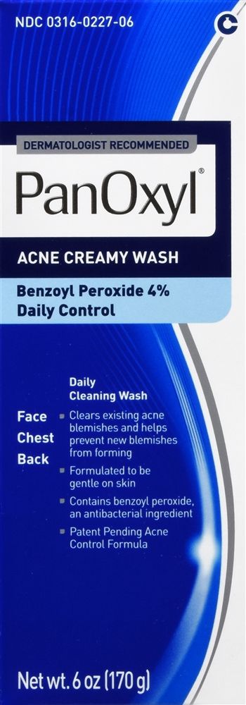 PanOxyl Acne Creamy Wash Daily Control - 6 oz