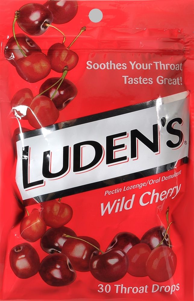 Luden's Wild Cherry Throat Drops - 30 ct