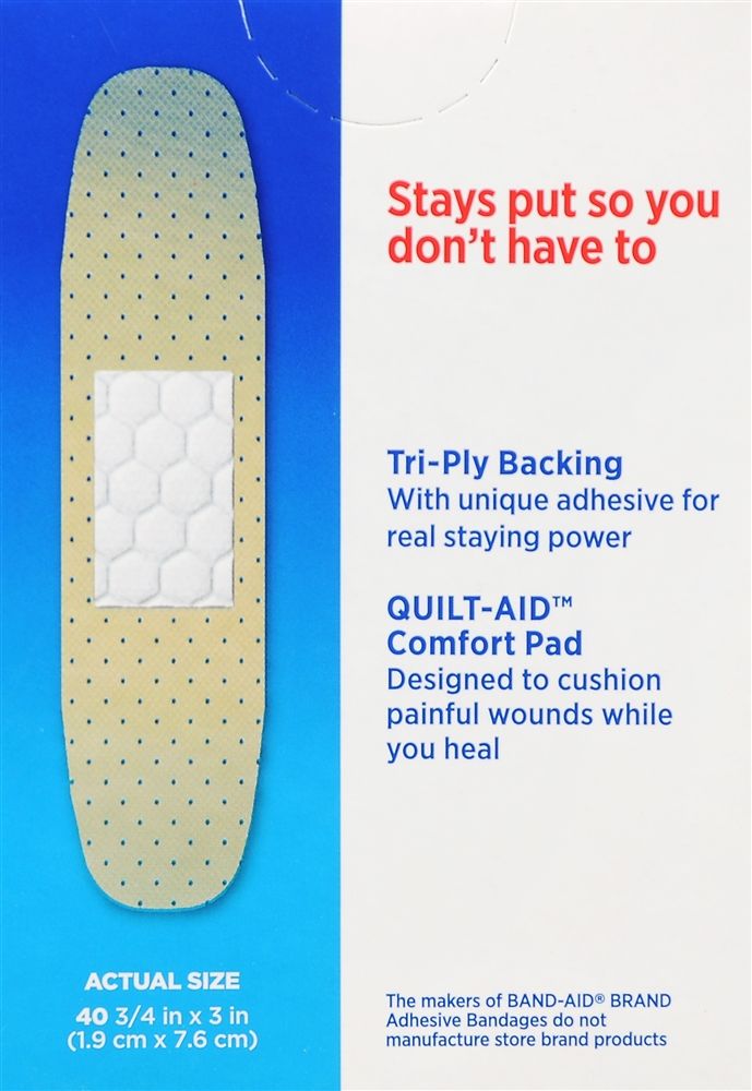 Band-Aid Tru-Stay Sheer Strip Bandages, All One Size - 40 ct