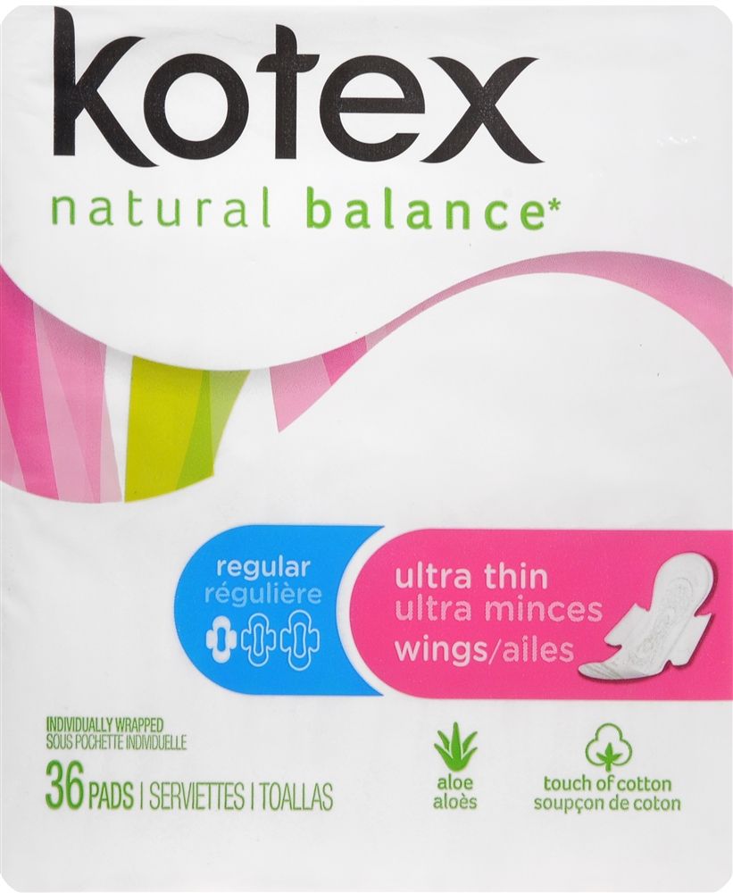 U By Kotex Regular Ultra Thin Pads - 36 ct