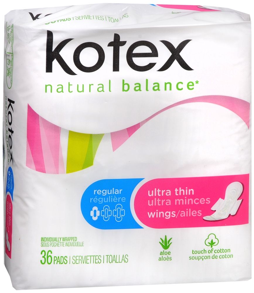 U By Kotex Regular Ultra Thin Pads - 36 ct