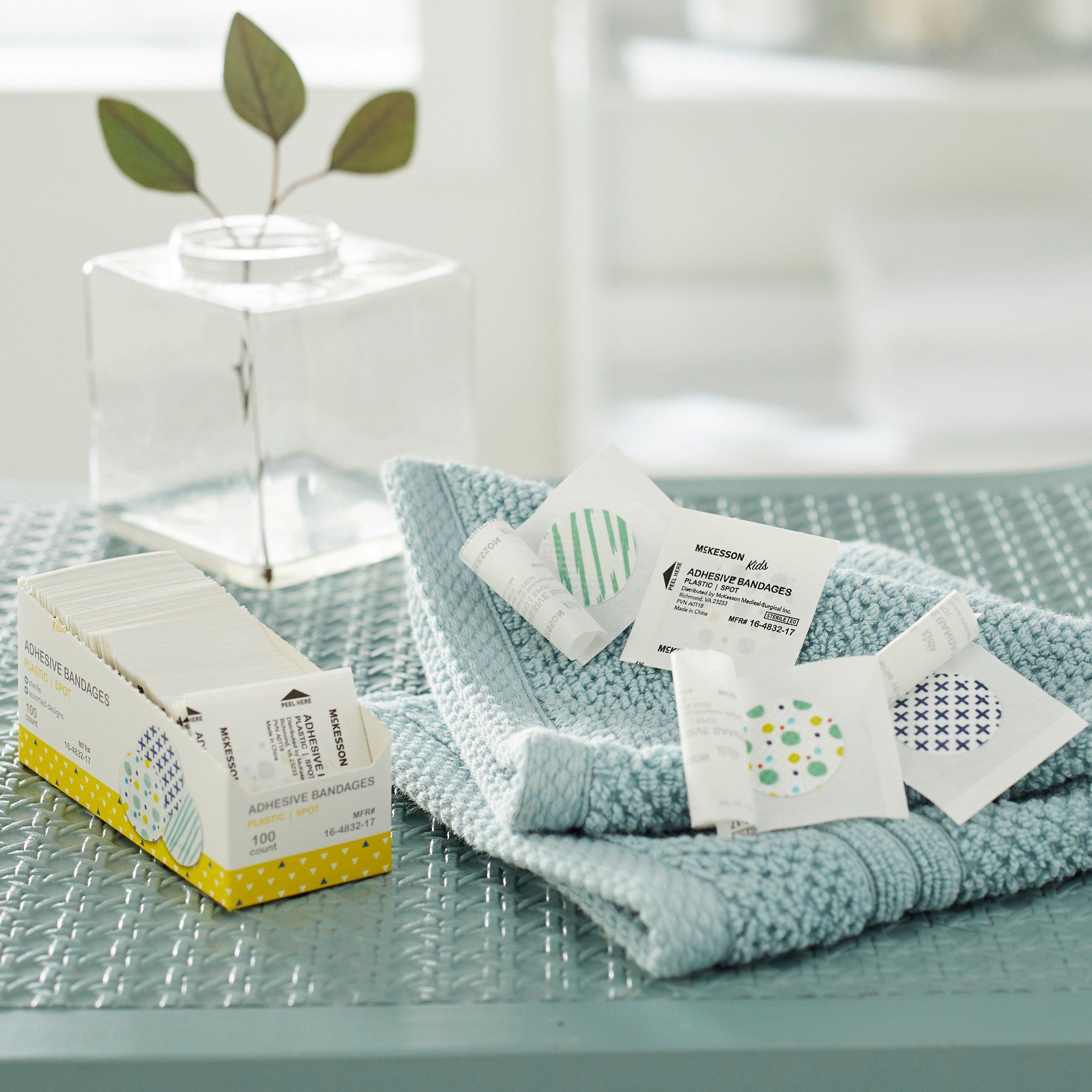 McKesson Kids Adhesive Bandages - Assorted Fun Prints, 3/4 X 3 Inches, 100 Count Sterile Bandages