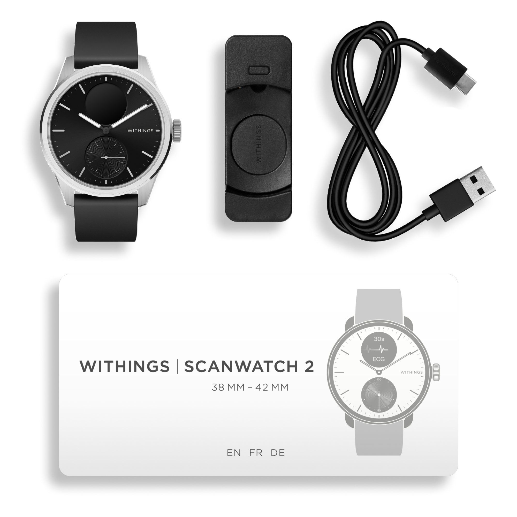 Withings high quality 42mm Scanwatch