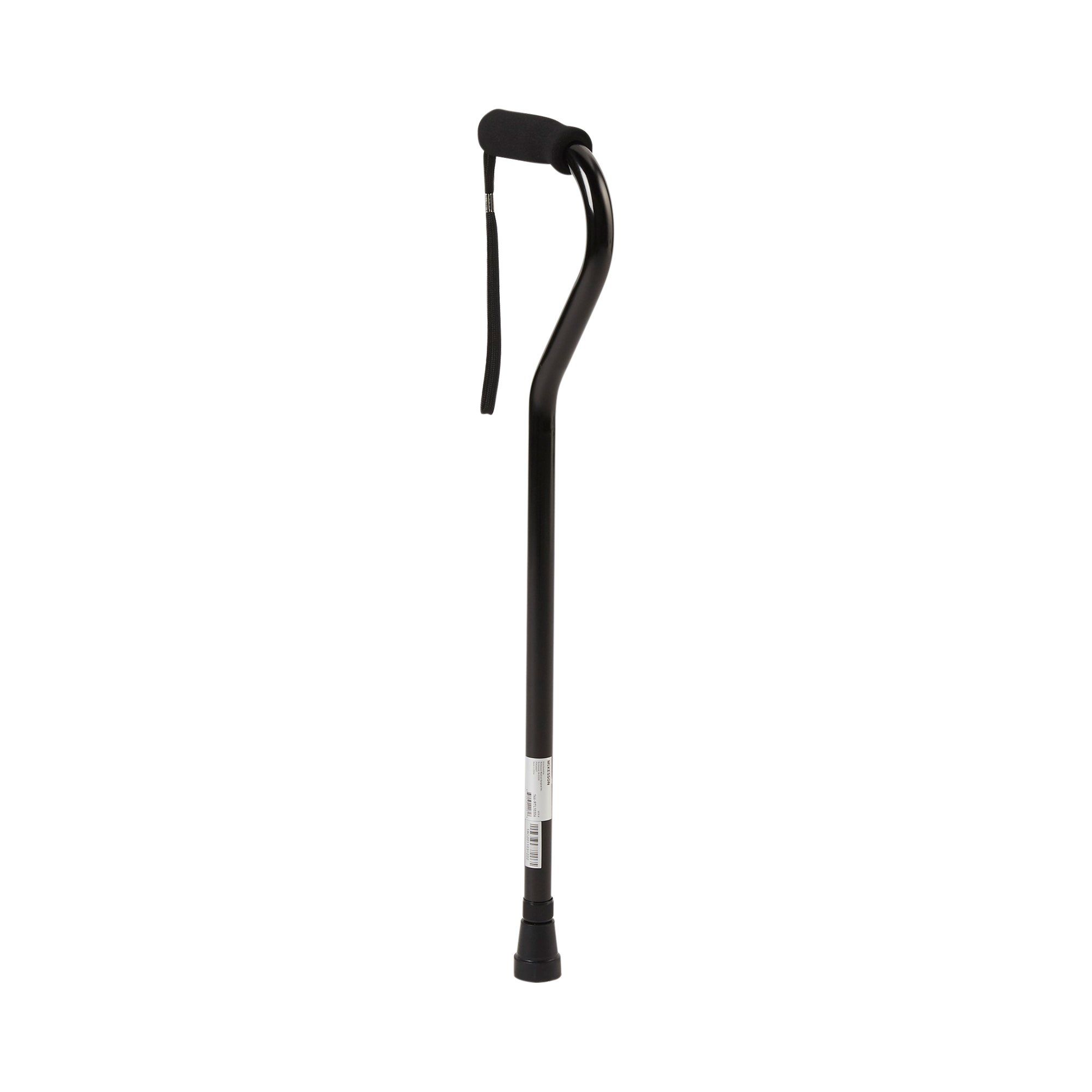 McKesson Aluminum Offset Walking Aid Cane, Adjustable Height, 30