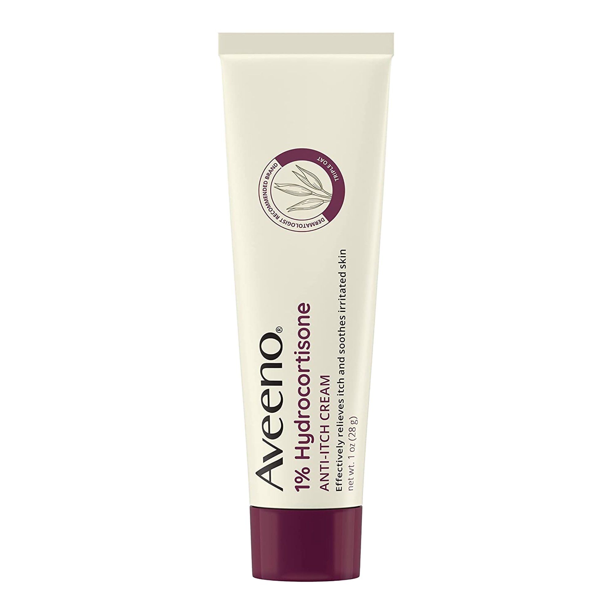 Aveeno Maximum Strength 1 Hydrocortisone Anti Itch Cream Triple Oat 1 oz