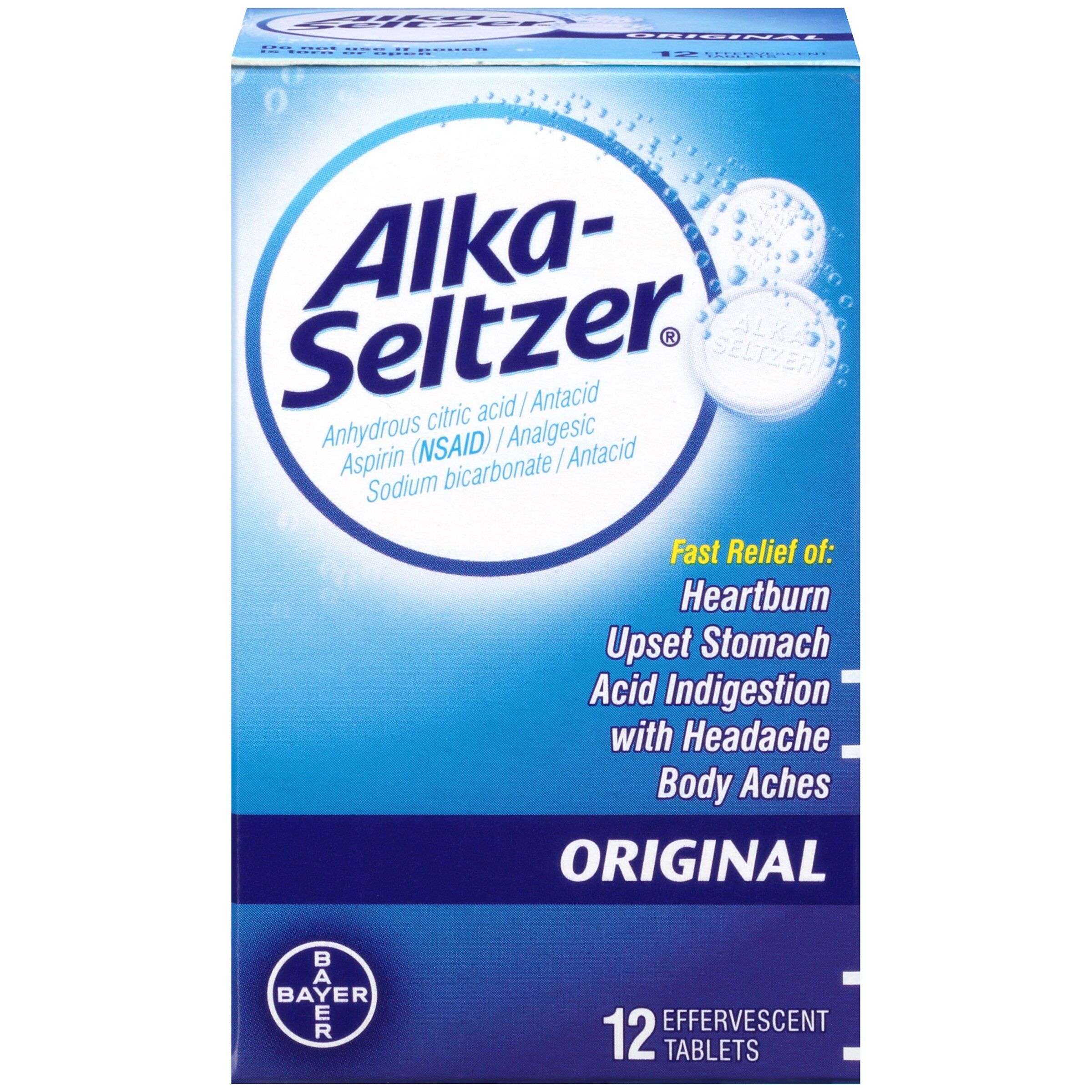 Alka Seltzer Heartburn Relief Antacid Tablets, Original - 12 ct