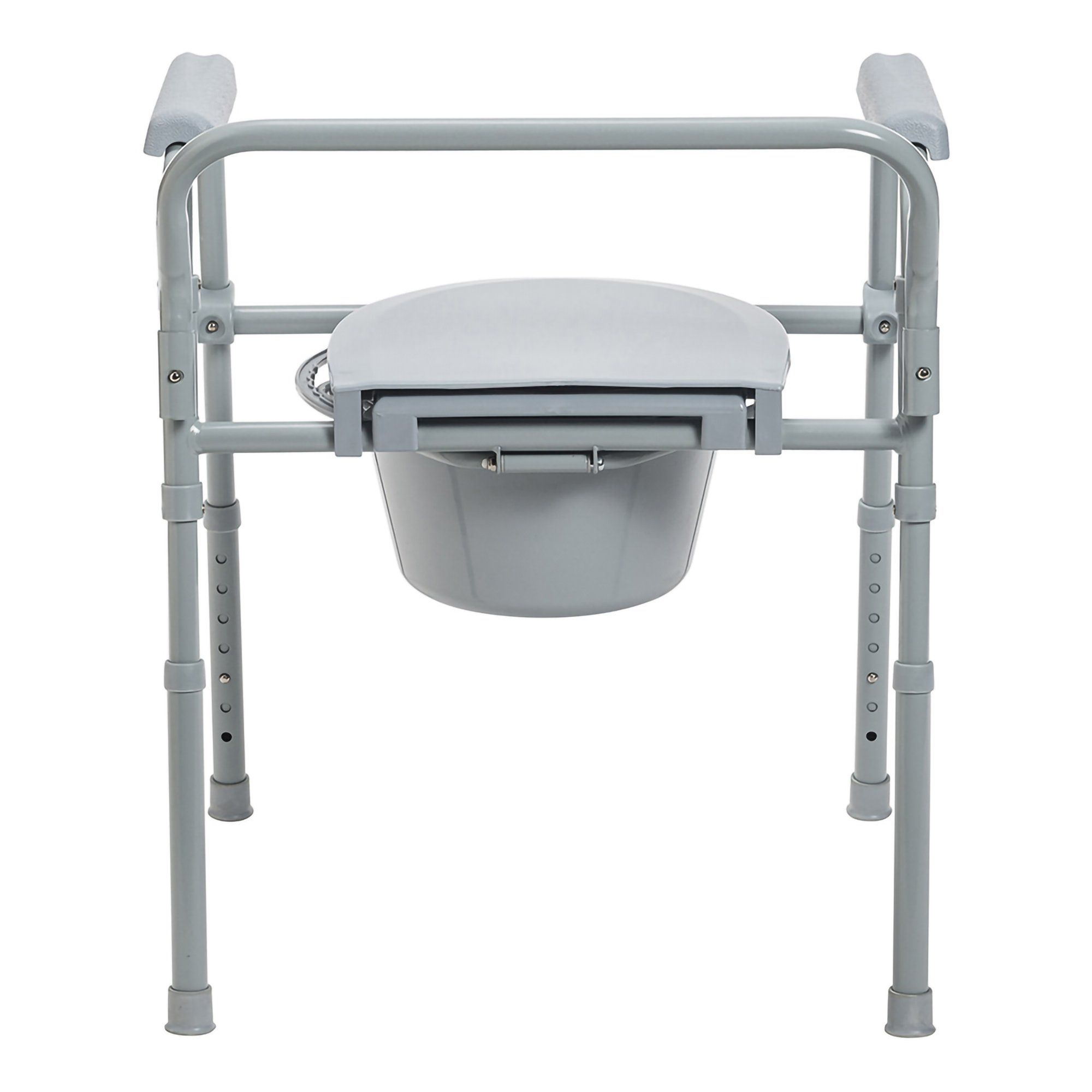 McKesson Commode Chair Portable Toilet with Bucket - 350 lbs Capacity