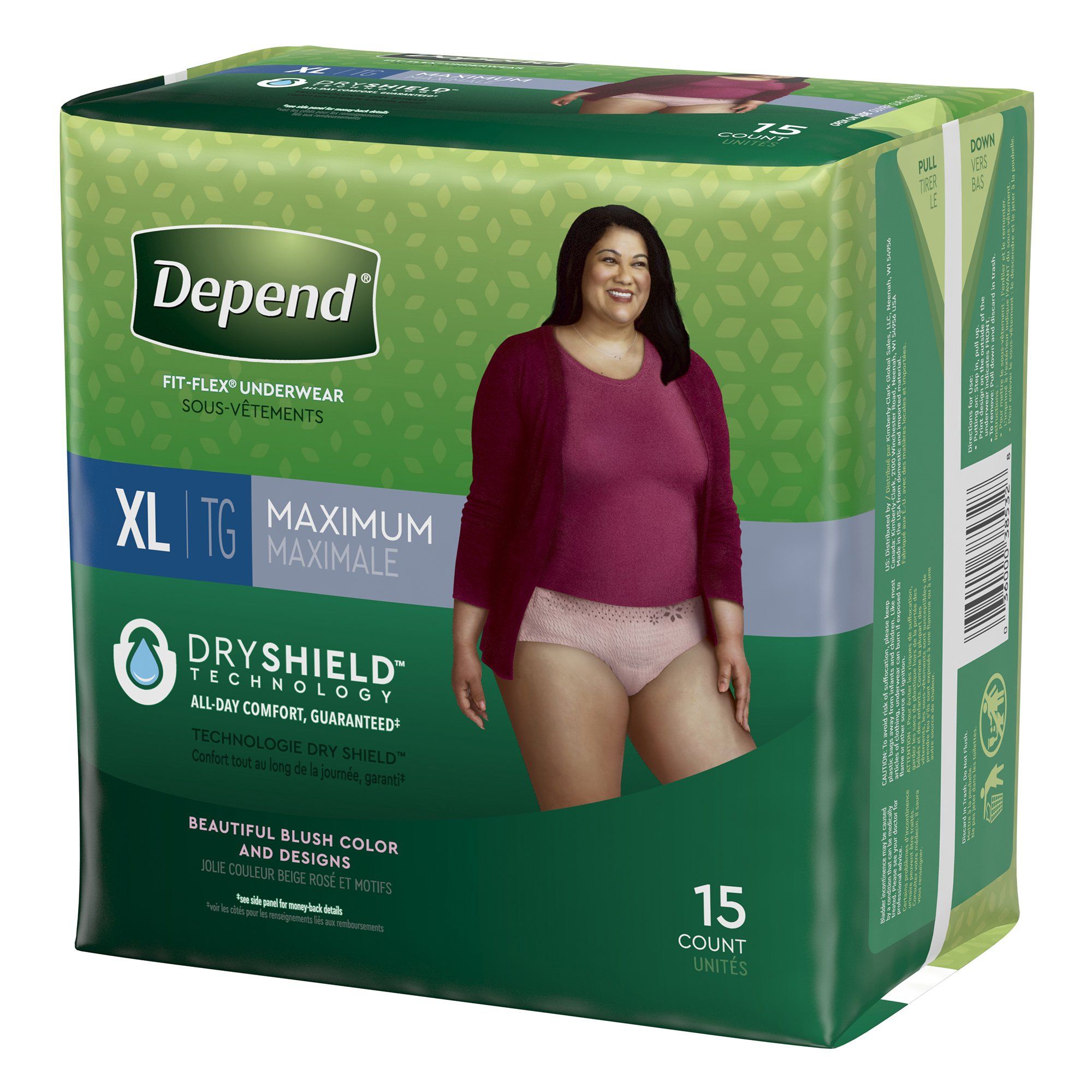 Depend Fit-Flex Incontinence Underwear for Women, Maximum Absorbency ...