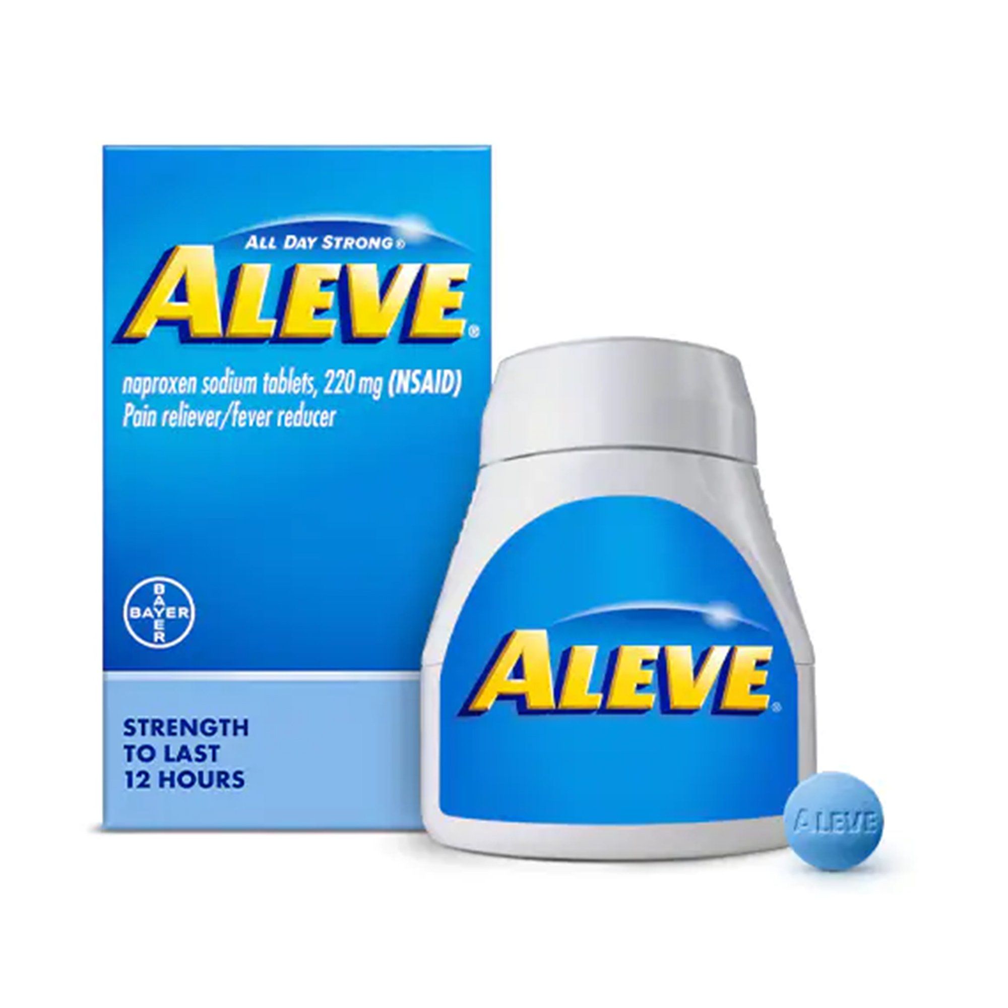 Aleve Naproxen Sodium Pain Relief/Fever Reducer Tablets, 220 mg - 24 ct