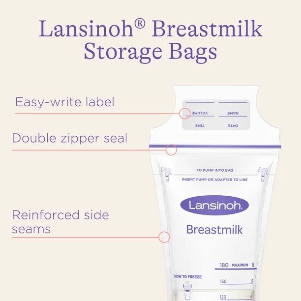 Lansinoh Breast Milk Storage Bag, 6 oz - 50 ct | Optum Now