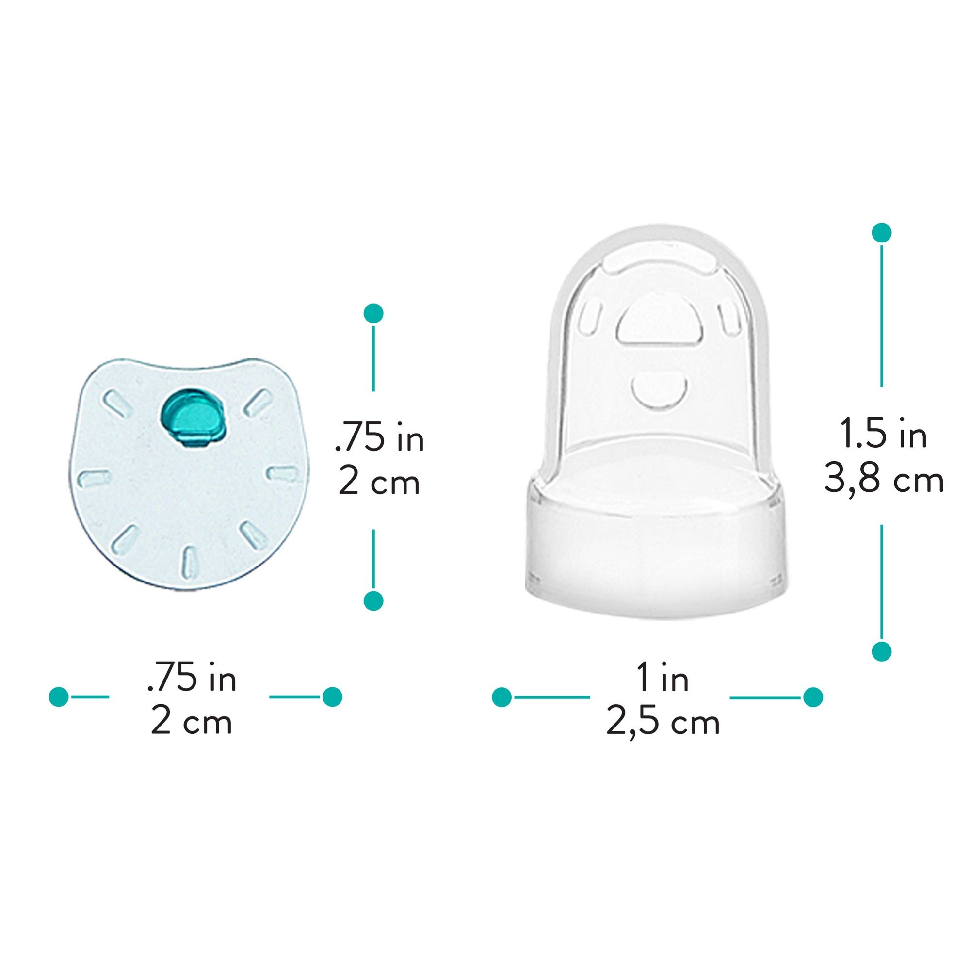Evenflo AdvancedFit Flange System, X-Large (33 mm) & XX-Large (36 mm) - 2  Sets of each | Optum Now