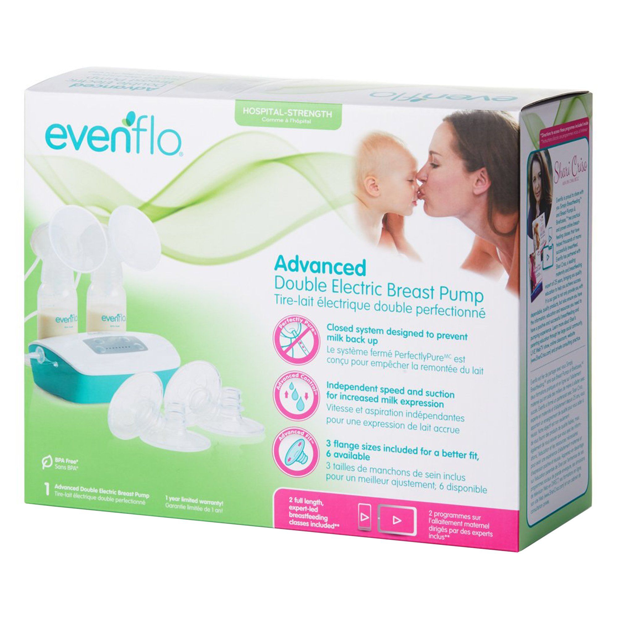 Evenflo advanced double breast pump orders